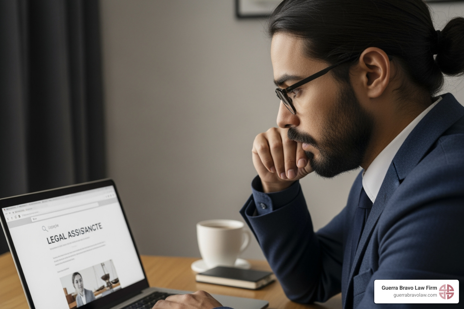 a person using a laptop to search for legal help online - citizenship attorney near me