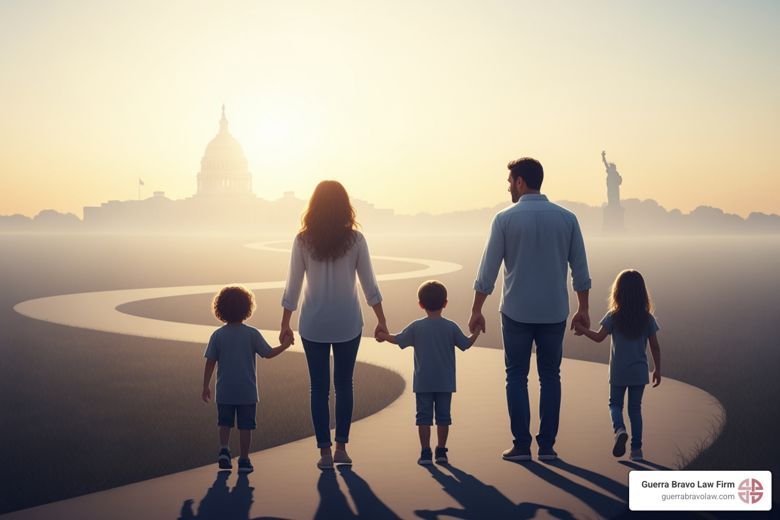 Flowchart illustrating the U.S. family immigration process from petition filing to green card issuance - Family immigration lawyer