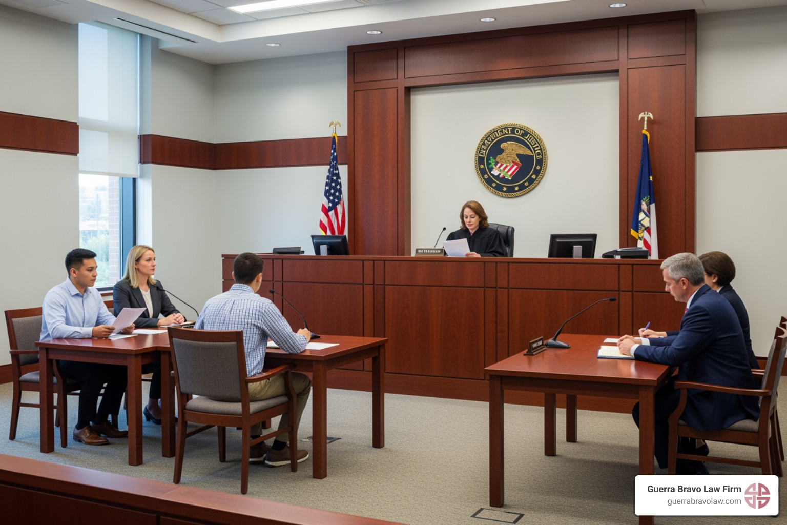 immigration courtroom setting - help with deportation