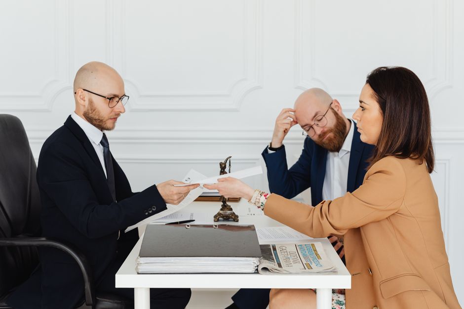 of an attorney speaking with a client in a professional setting - ICE detention release