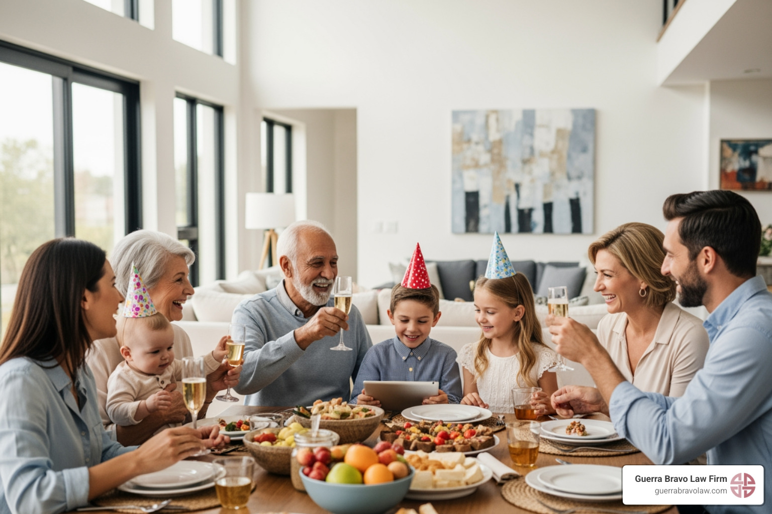 Family celebrating - parent pr sponsorship