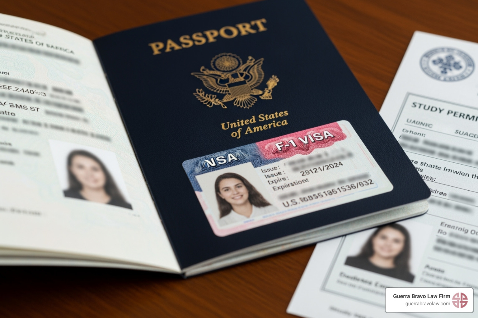 Pasaporte con visa y permiso de estudio - Visa de estudiante