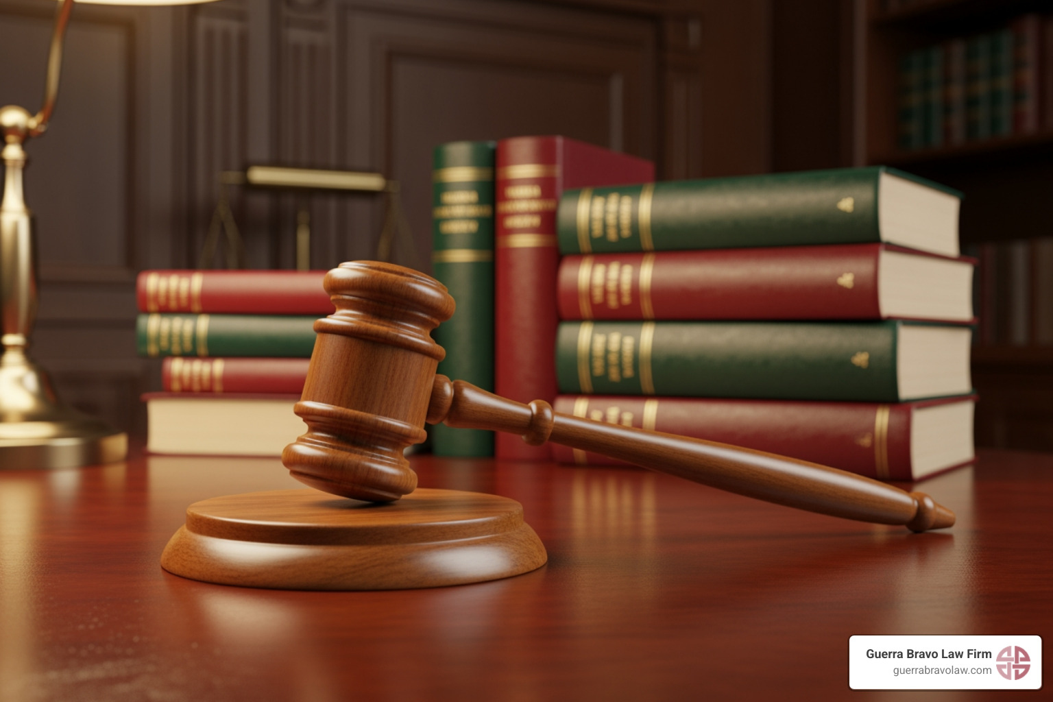 gavel on a desk with law books in the background - what is immigration compliance